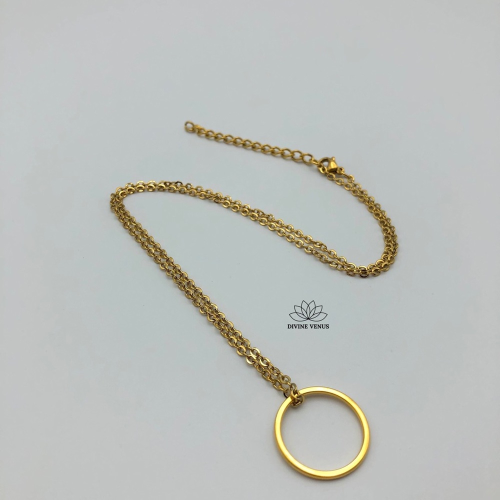 Karma Necklace - Gold Plated Stainless Steel - Picture 9 of 9